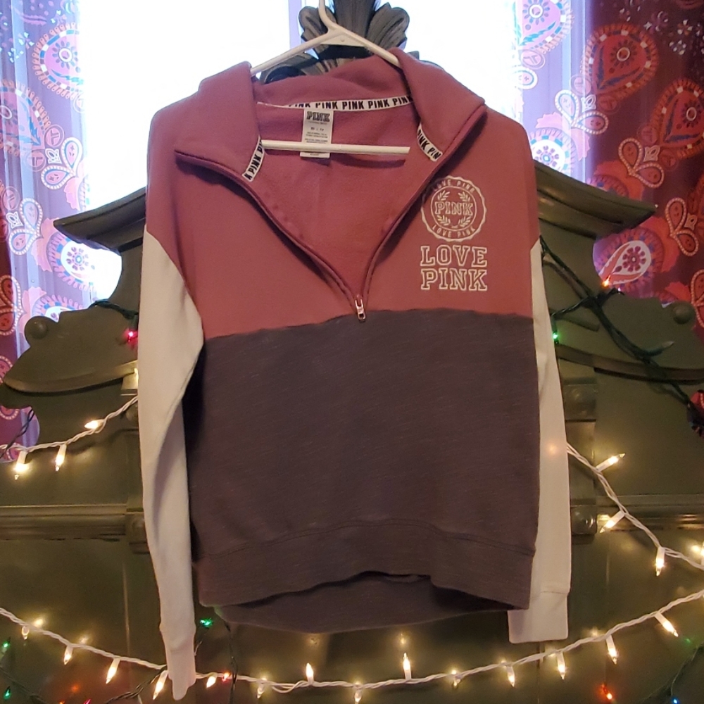 Victoria's secret pink quarter zip